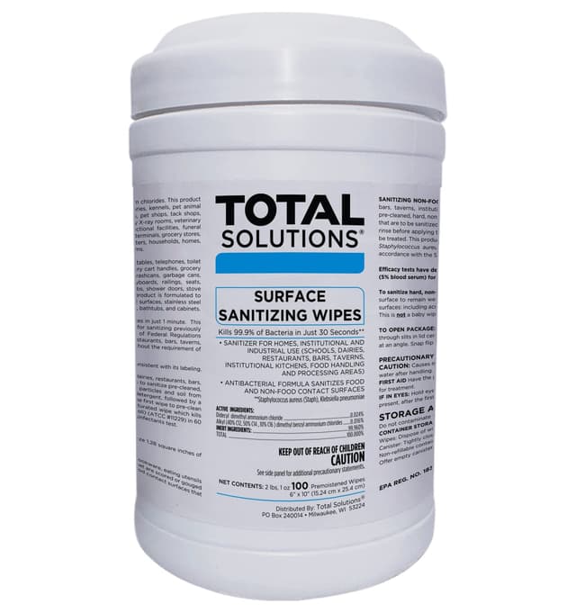 Surface Sanitizing Wipes - 500 Count Buckets - Case of 2
