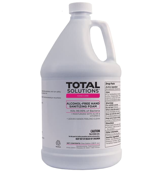 Alcohol-Free Hand Sanitizing Foam - 1 Gallon - Case of 6