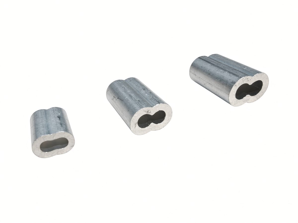 3/16" Aluminum Oval Sleeve - Gym and Fitness Equipment Cable