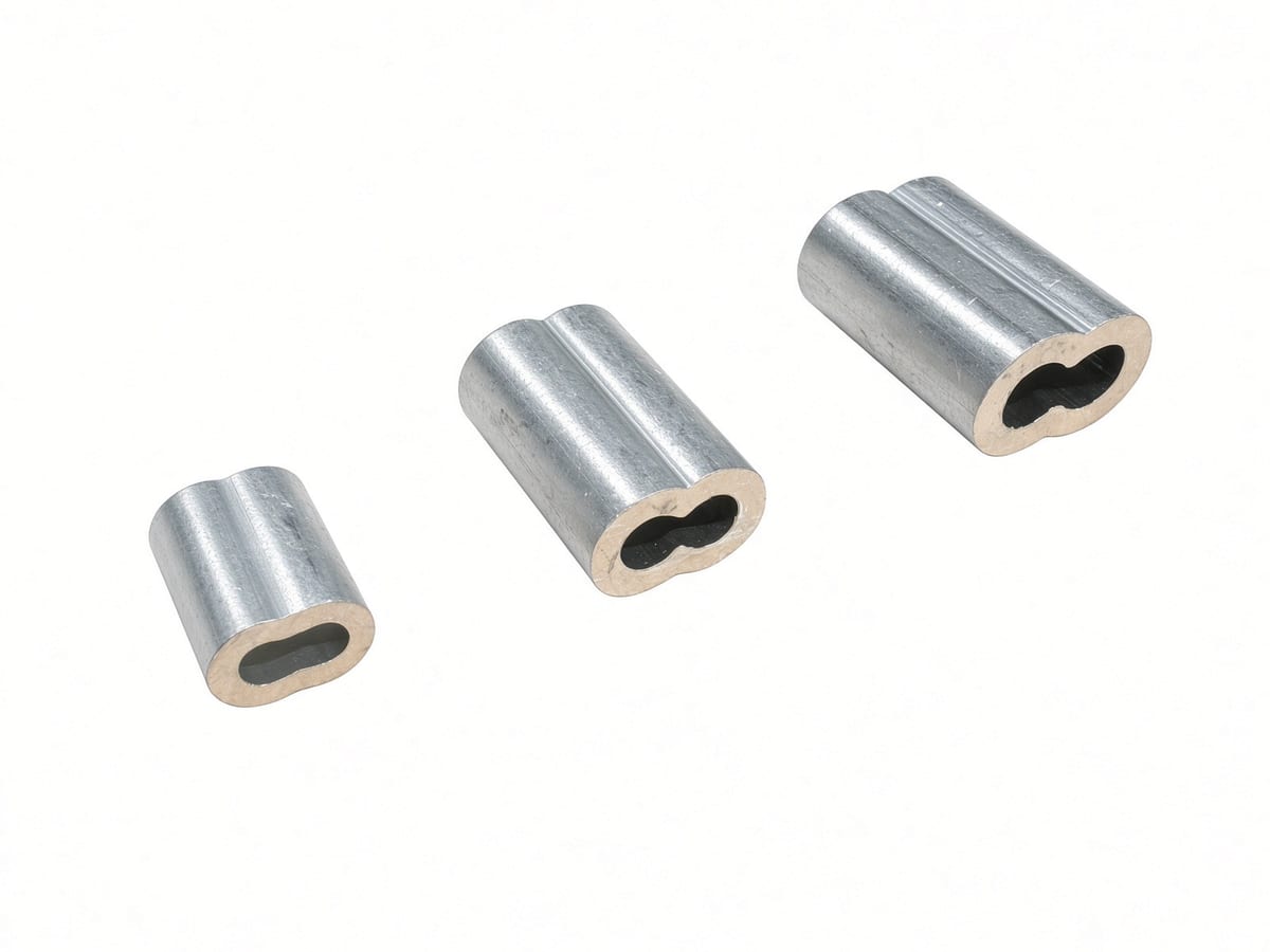 3/16" Aluminum Oval Sleeve - Gym and Fitness Equipment Cable