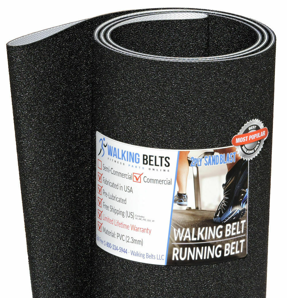 Precor C966 Commercial Tread 240v HHHR Treadmill Running Belt 2Ply Sand Blast Serial P4