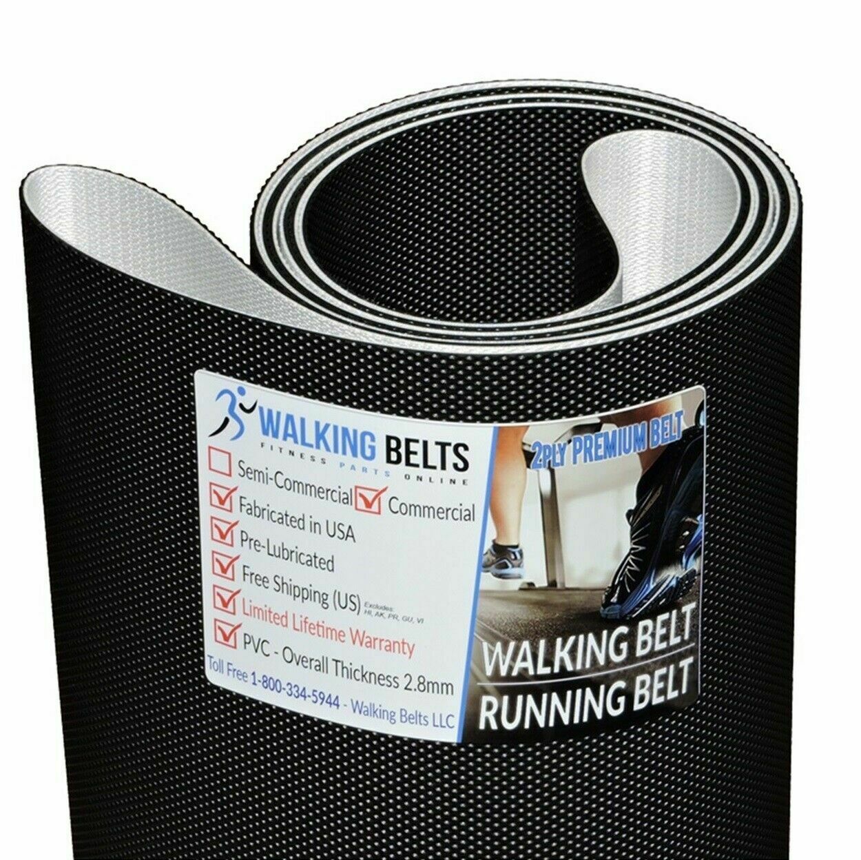 Precor C952i Commercial Tread 240v B-Unit Treadmill Walking Belt 2Ply Premium Serial AGJH